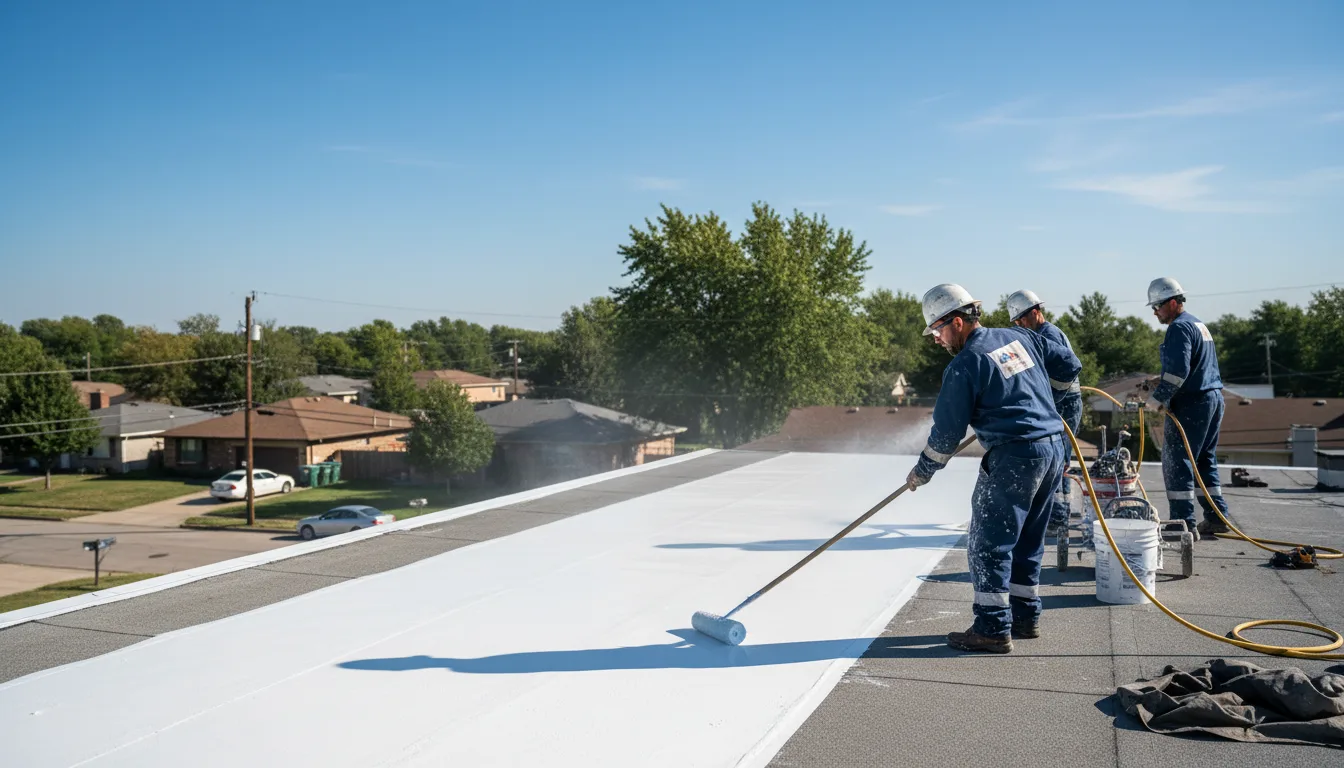 Commercial roof coating in Bakersfield, MO near me